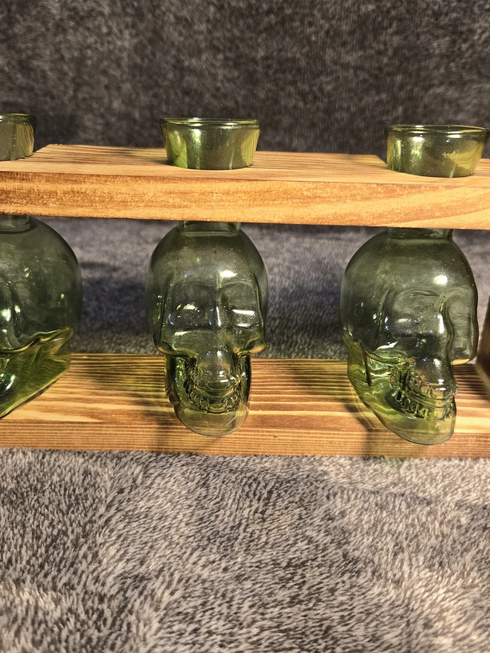 Glass Plant Terrarium Propagation Stations with Wooden Stand, Hydroponics Hallow